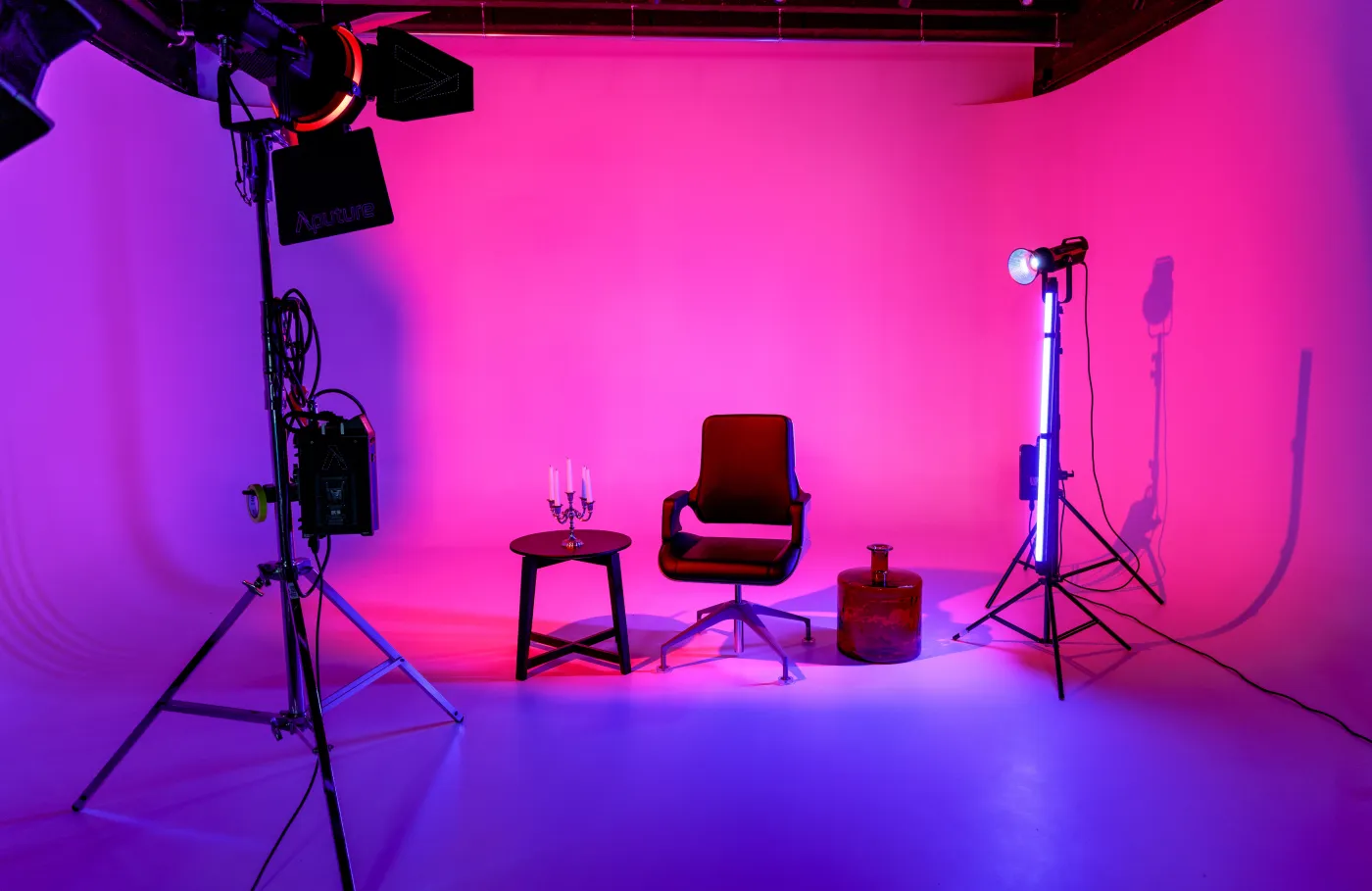 Éclairage LED professionnel studio vidéo photo cinématographique à Bruxelles Auderghem